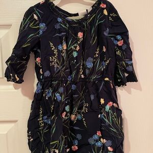 Gap flower dress with flutter 3/4 sleeves XS